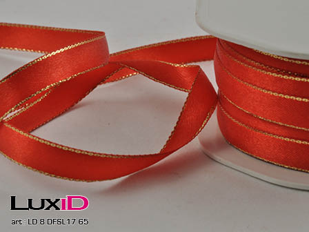 Double face satin lurex 65 rood 10mm x 50m